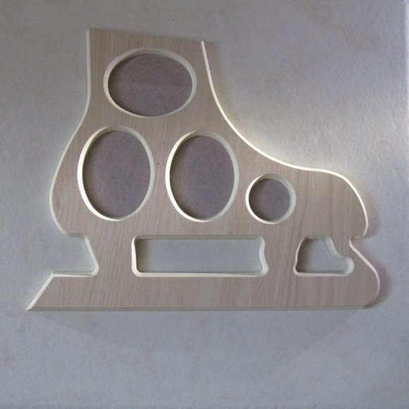 Wood Skate Shaped Picture Frame - Picture 1 of 10